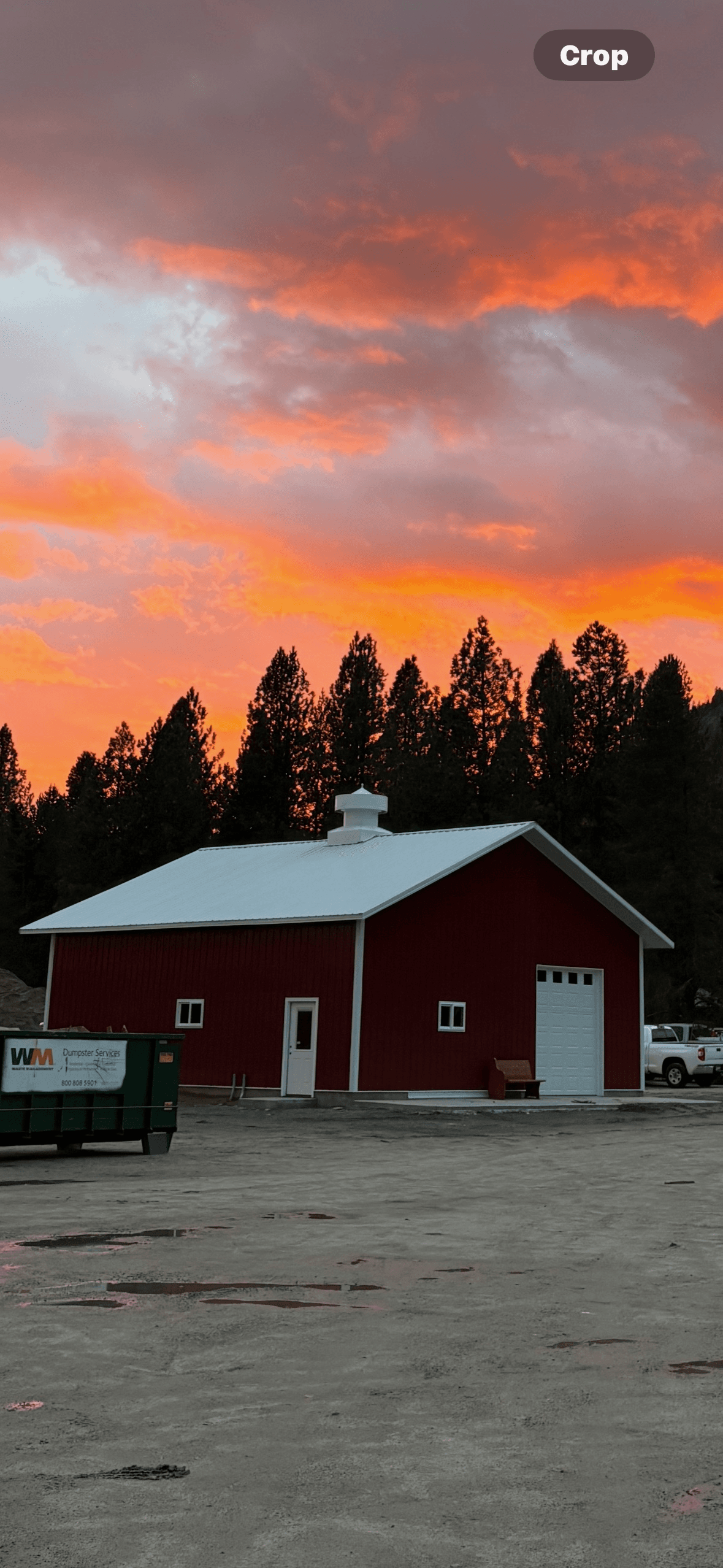 Metal roofing at sunset — Black Pine 7B Construction