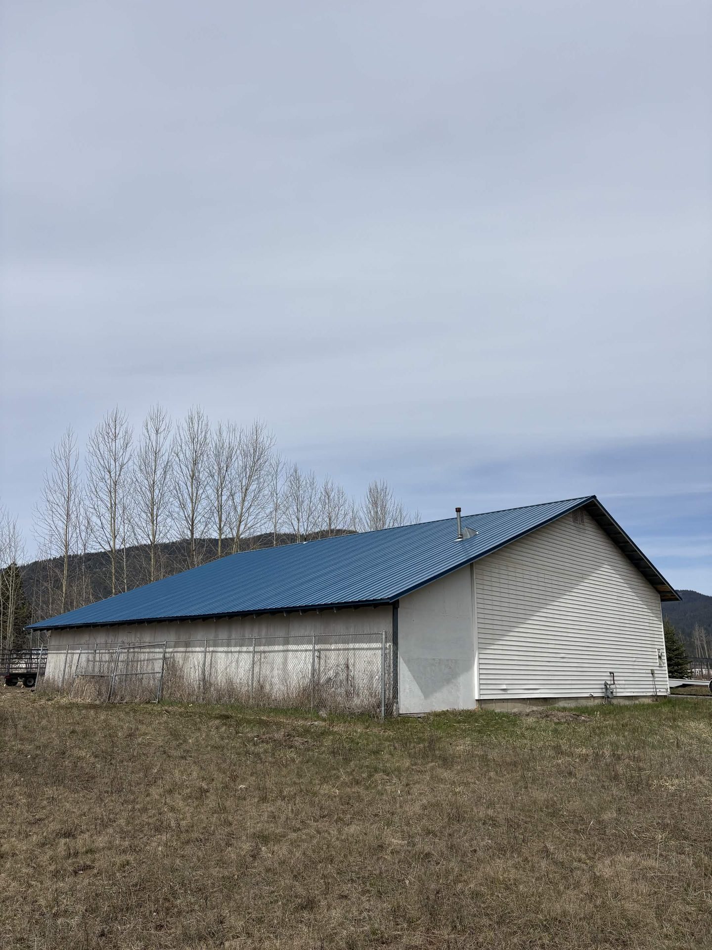 Blue Corrugated Barn